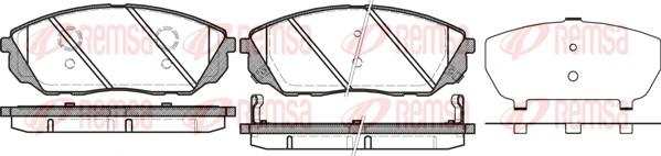 Remsa 1041.12 - Brake Pad Set, disc brake autospares.lv