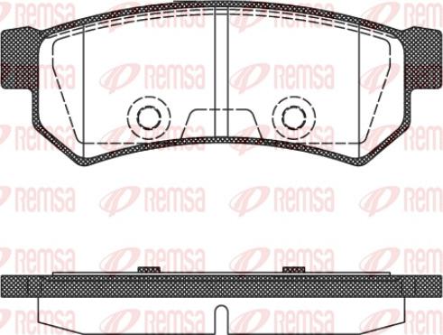Remsa 1048.10 - Brake Pad Set, disc brake autospares.lv