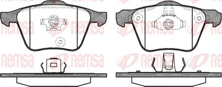 Remsa 1043.00 - Brake Pad Set, disc brake autospares.lv