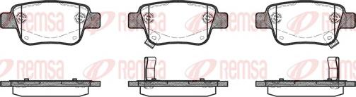 Remsa 1047.02 - Brake Pad Set, disc brake autospares.lv