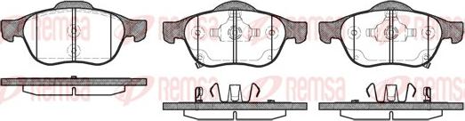 Remsa 1054.02 - Brake Pad Set, disc brake autospares.lv