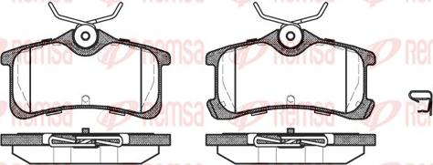 Remsa 1050.02 - Brake Pad Set, disc brake autospares.lv