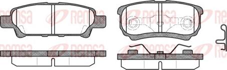Remsa 1051.02 - Brake Pad Set, disc brake autospares.lv