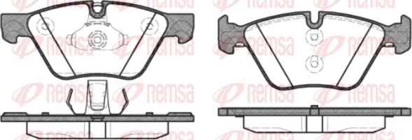 Remsa 1052.30 - Brake Pad Set, disc brake autospares.lv