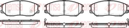 Remsa 1085.02 - Brake Pad Set, disc brake autospares.lv