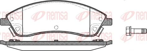 Remsa 1086.08 - Brake Pad Set, disc brake autospares.lv