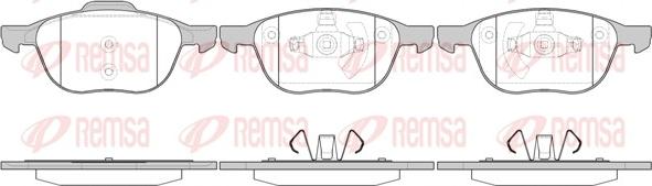 Remsa 1082.00 - Brake Pad Set, disc brake autospares.lv