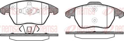 Remsa 1030.10 - Brake Pad Set, disc brake autospares.lv