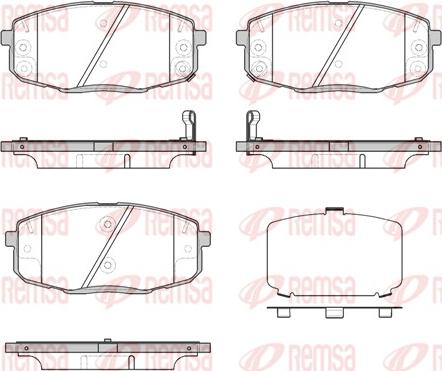 Remsa 1038.12 - Brake Pad Set, disc brake autospares.lv