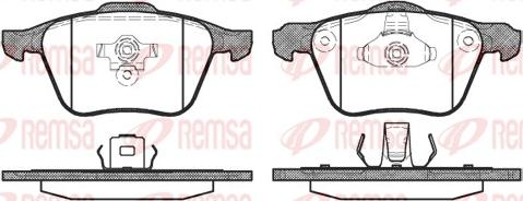 Remsa 1070.00 - Brake Pad Set, disc brake autospares.lv