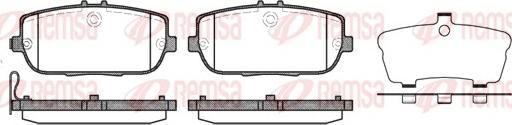 Remsa 1190.01 - Brake Pad Set, disc brake autospares.lv