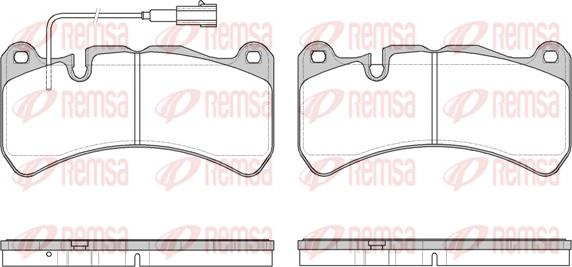 Remsa 1192.11 - Brake Pad Set, disc brake autospares.lv