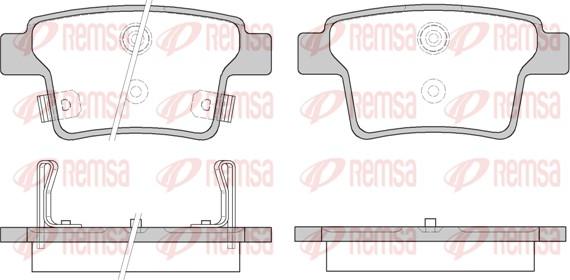 Remsa 1149.02 - Brake Pad Set, disc brake autospares.lv