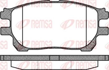 Remsa 1143.00 - Brake Pad Set, disc brake autospares.lv