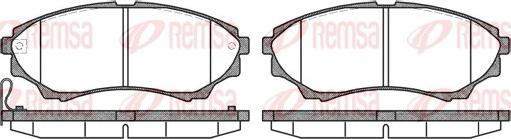 Remsa 1151.00 - Brake Pad Set, disc brake autospares.lv