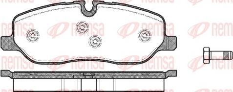 Remsa 1158.00 - Brake Pad Set, disc brake autospares.lv