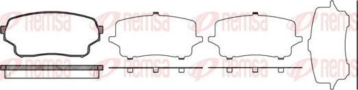 Remsa 1166.01 - Brake Pad Set, disc brake autospares.lv