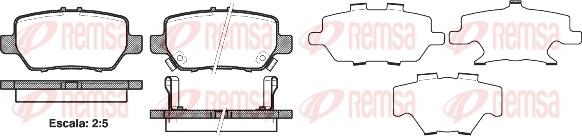Remsa 1168.02 - Brake Pad Set, disc brake autospares.lv