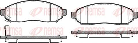 Remsa 1162.01 - Brake Pad Set, disc brake autospares.lv
