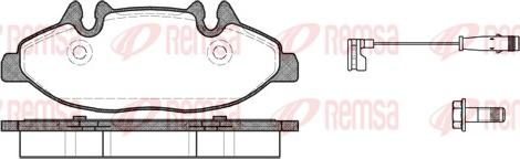 Remsa 1109.02 - Brake Pad Set, disc brake autospares.lv