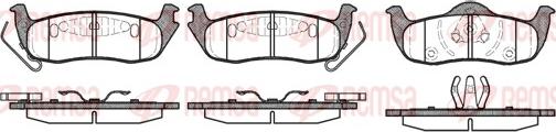 Remsa 1106.10 - Brake Pad Set, disc brake autospares.lv