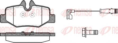 Remsa 1110.02 - Brake Pad Set, disc brake autospares.lv