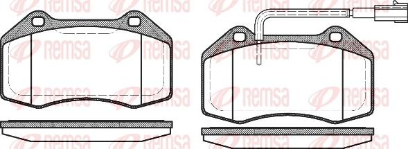 Remsa 1113.12 - Brake Pad Set, disc brake autospares.lv
