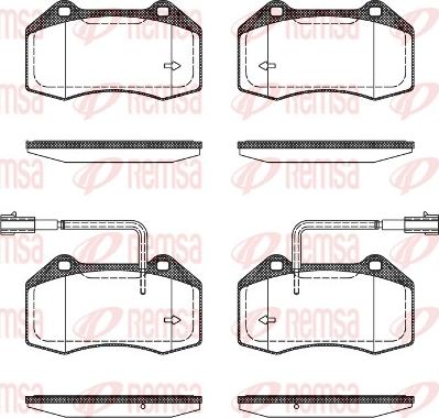 Remsa 1113.22 - Brake Pad Set, disc brake autospares.lv