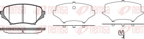 Remsa 1189.01 - Brake Pad Set, disc brake autospares.lv