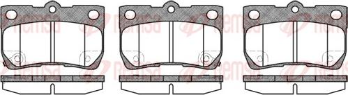 Remsa 1181.02 - Brake Pad Set, disc brake autospares.lv