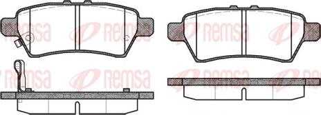 Remsa 1188.01 - Brake Pad Set, disc brake autospares.lv
