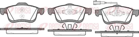 Remsa 1183.01 - Brake Pad Set, disc brake autospares.lv