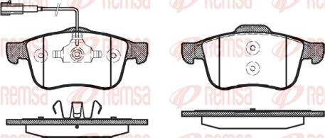 Remsa 1183.02 - Brake Pad Set, disc brake autospares.lv