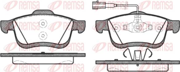 Remsa 1183.22 - Brake Pad Set, disc brake autospares.lv