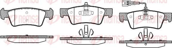 Remsa 1187.01 - Brake Pad Set, disc brake autospares.lv