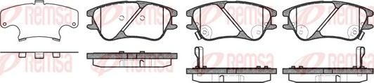 Remsa 1139.02 - Brake Pad Set, disc brake autospares.lv