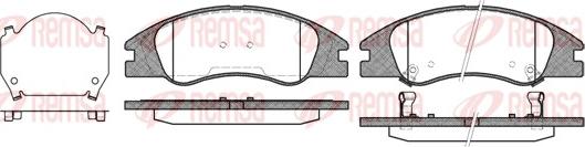 Remsa 1134.02 - Brake Pad Set, disc brake autospares.lv