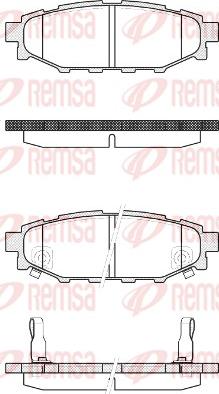 Remsa 1136.22 - Brake Pad Set, disc brake autospares.lv