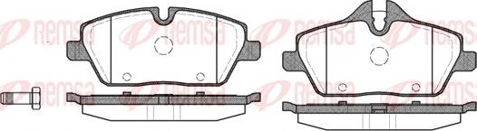 Remsa 1131.00 - Brake Pad Set, disc brake autospares.lv