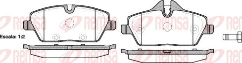 Remsa 1131.10 - Brake Pad Set, disc brake autospares.lv