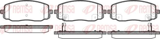 Remsa 1133.02 - Brake Pad Set, disc brake autospares.lv