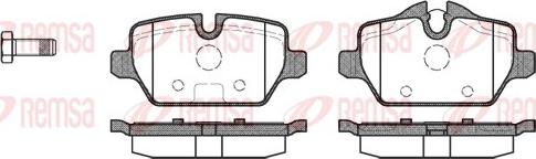 Remsa 1132.00 - Brake Pad Set, disc brake autospares.lv