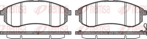 Remsa 1129.01 - Brake Pad Set, disc brake autospares.lv