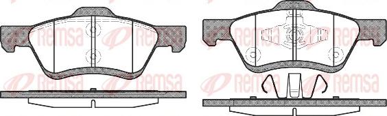 Remsa 1124.00 - Brake Pad Set, disc brake autospares.lv