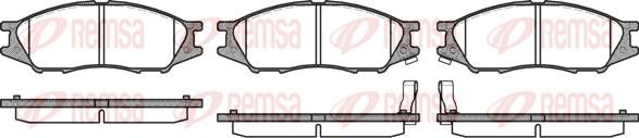 Remsa 1123.02 - Brake Pad Set, disc brake autospares.lv