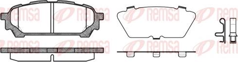 Remsa 1176.01 - Brake Pad Set, disc brake autospares.lv