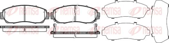 Remsa 1171.12 - Brake Pad Set, disc brake autospares.lv