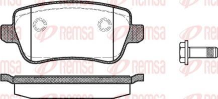 Remsa 1178.00 - Brake Pad Set, disc brake autospares.lv