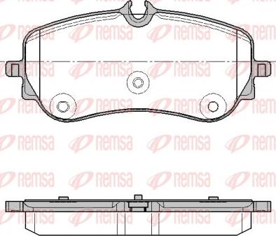 Remsa 1848.00 - Brake Pad Set, disc brake autospares.lv