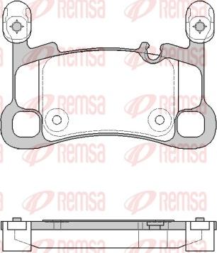 Remsa 1864.00 - Brake Pad Set, disc brake autospares.lv